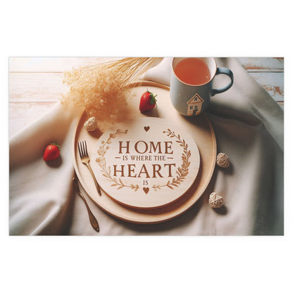 Home is Where the Heart is | Indoor and Outdoor Silk Poster