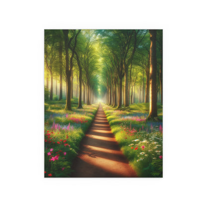 Forest Path | Indoor and Outdoor Silk Poster