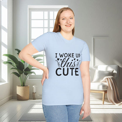 Me desperté con esta linda camiseta unisex suave