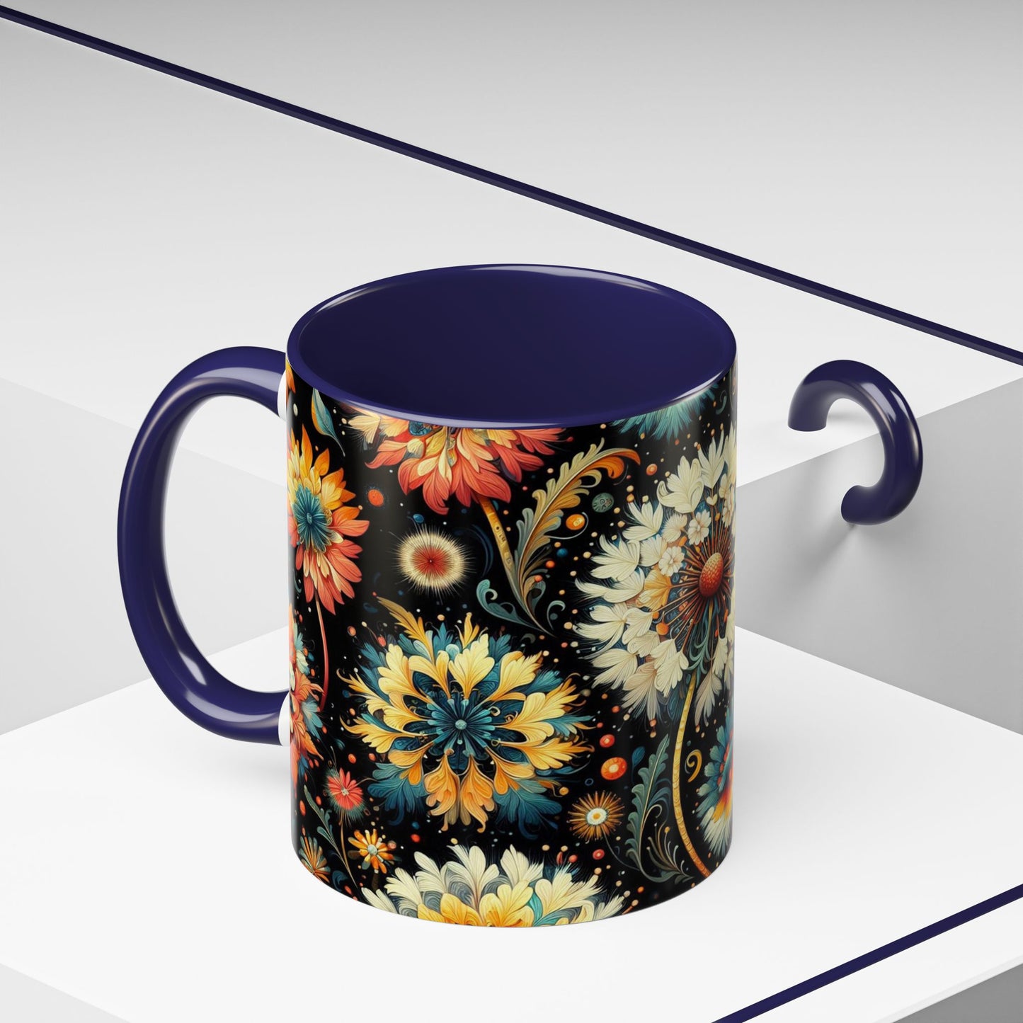 Vibrant Dandelions | Accent Coffee Mug (11oz)