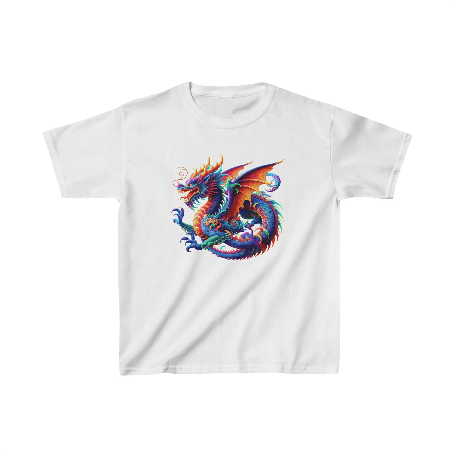 Angry Dragon | Kids Heavy Cotton™ Tee