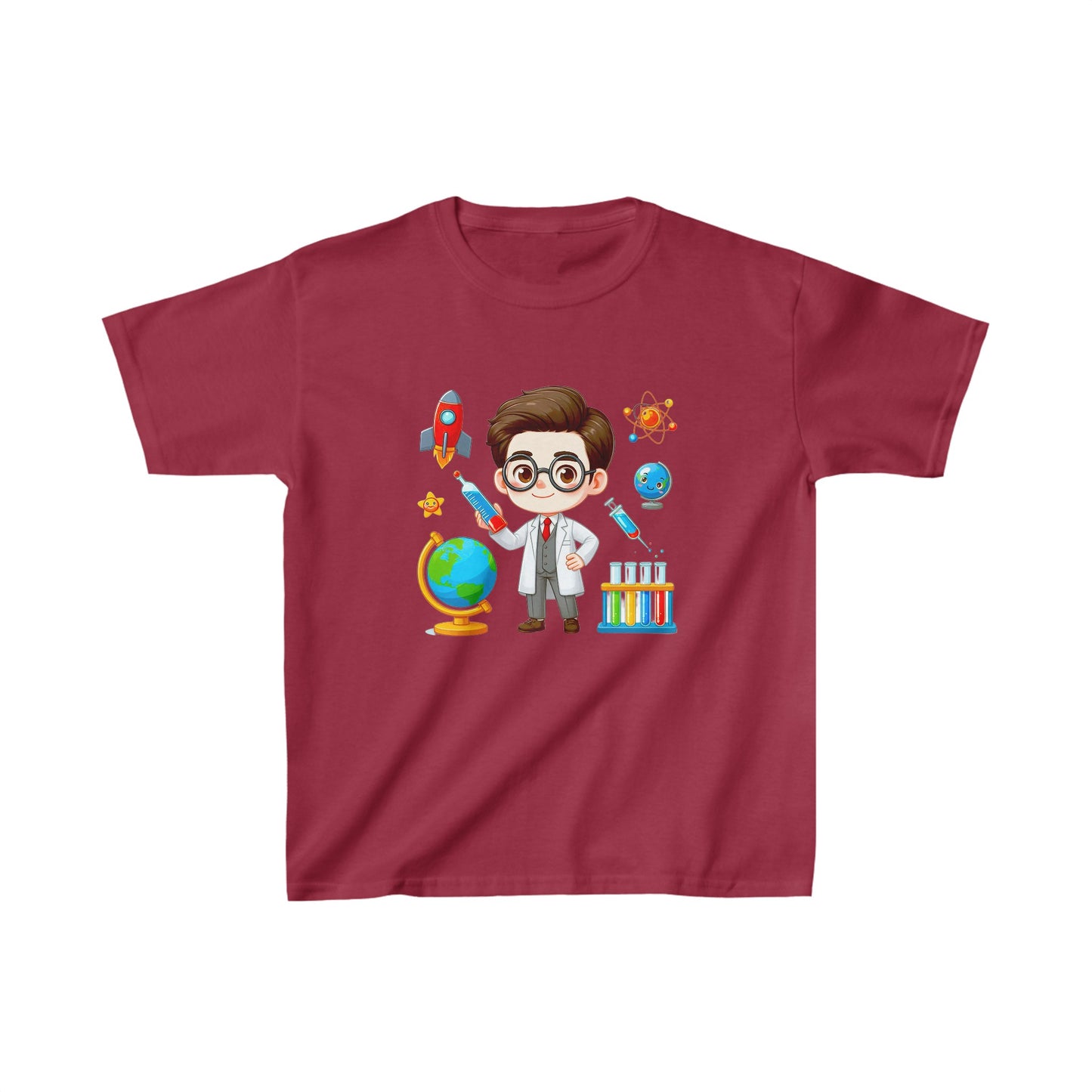 Garçon dans le laboratoire | T-shirt en coton épais™ pour enfants