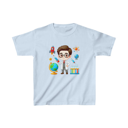 Garçon dans le laboratoire | T-shirt en coton épais™ pour enfants