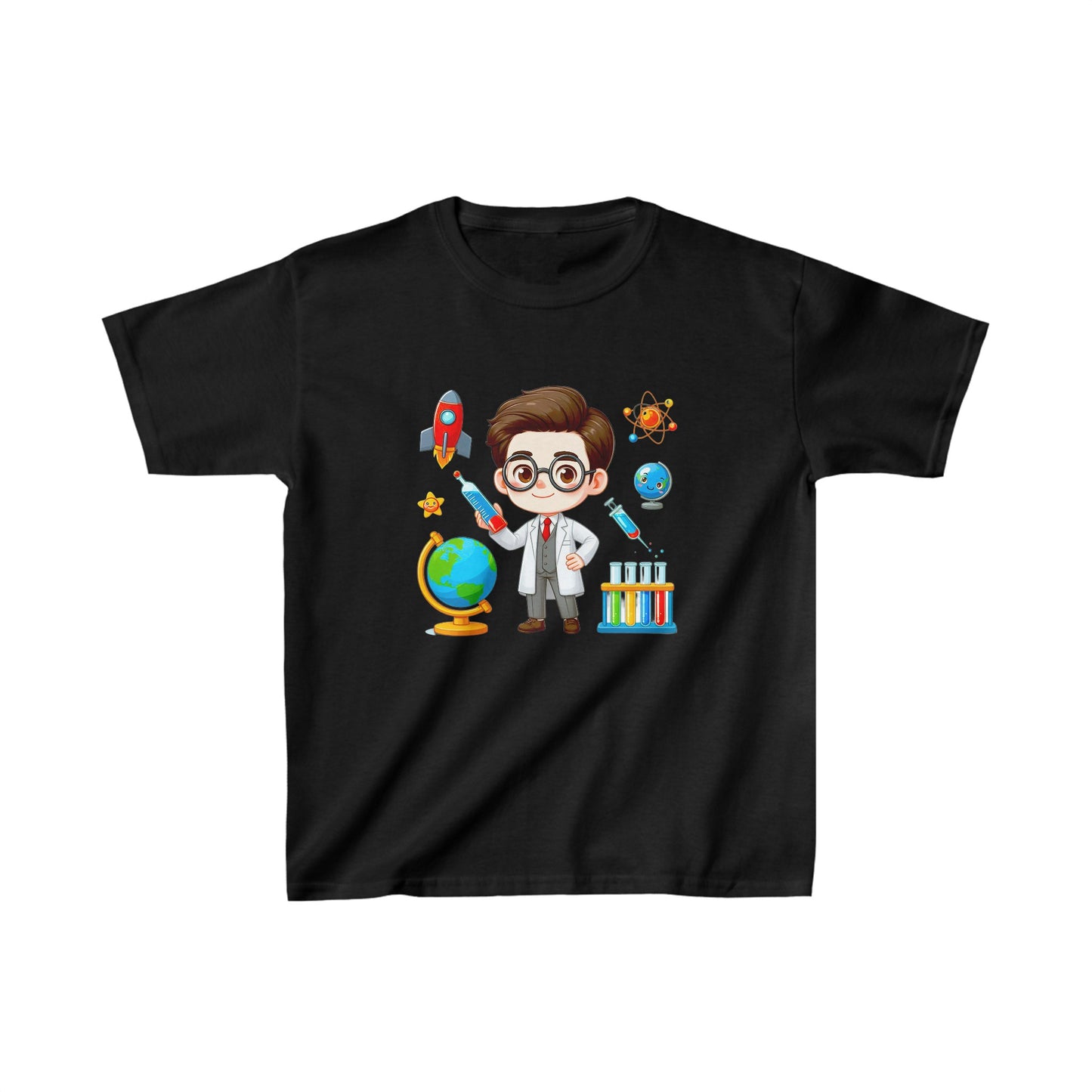 Garçon dans le laboratoire | T-shirt en coton épais™ pour enfants