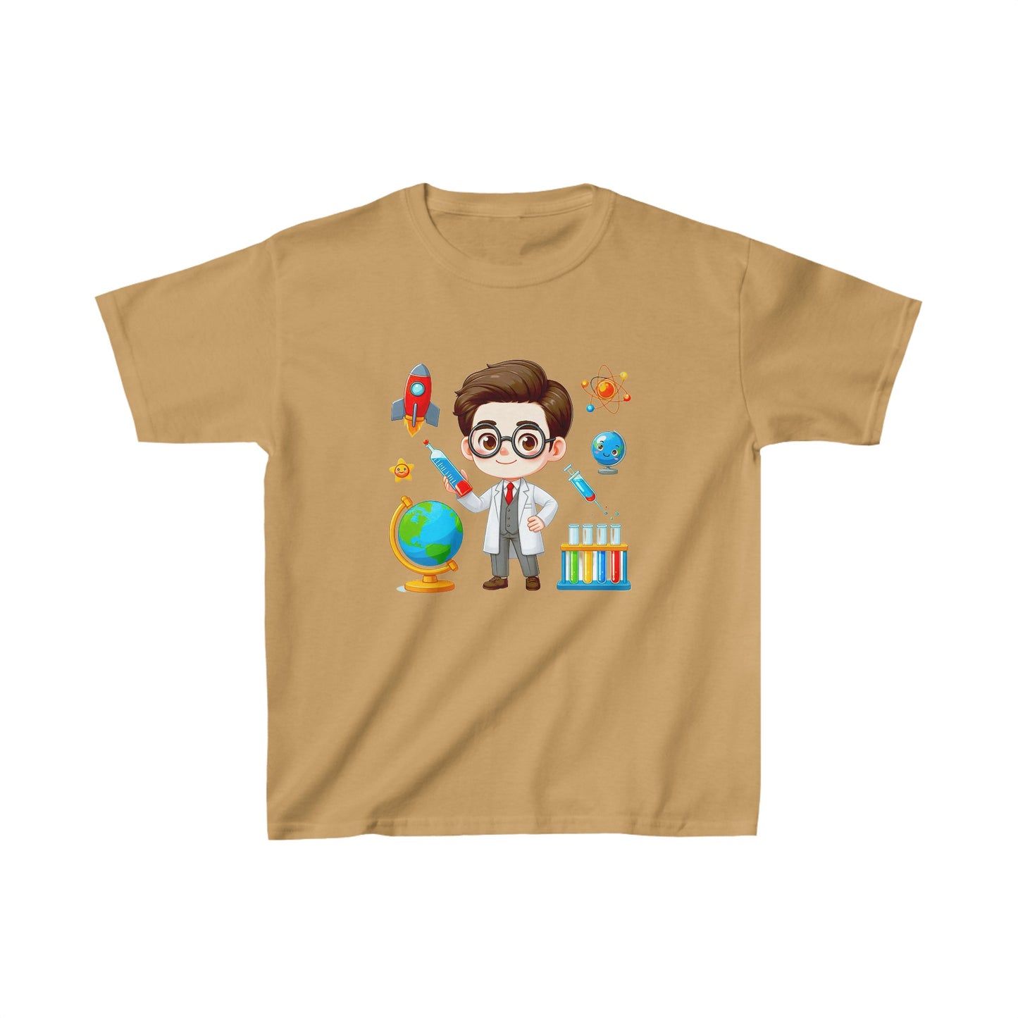 Garçon dans le laboratoire | T-shirt en coton épais™ pour enfants