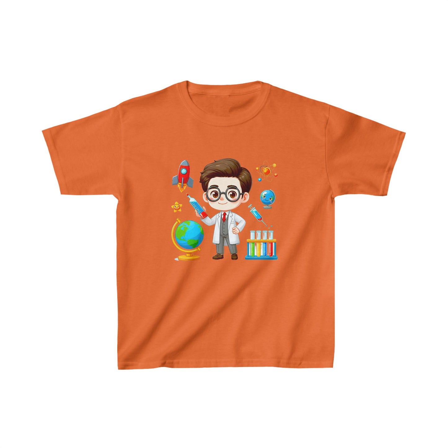 Garçon dans le laboratoire | T-shirt en coton épais™ pour enfants