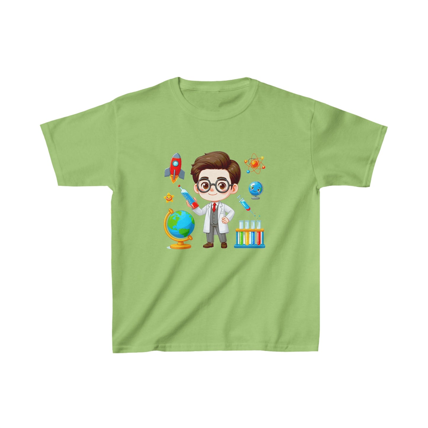 Garçon dans le laboratoire | T-shirt en coton épais™ pour enfants