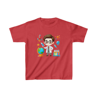 Garçon dans le laboratoire | T-shirt en coton épais™ pour enfants