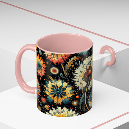 Vibrant Dandelions | Accent Coffee Mug (11oz)