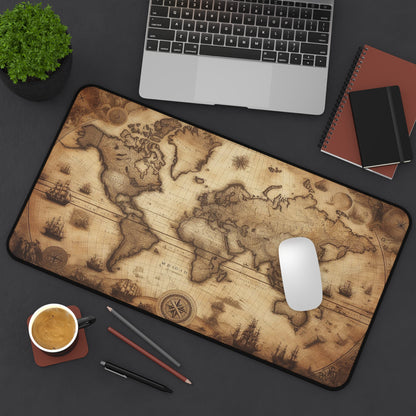 Vintage World Map | Desk Mat