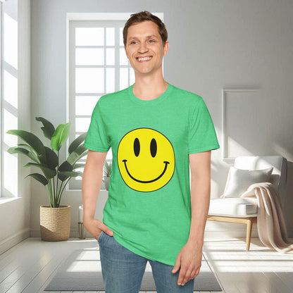 T-shirt unisexe doux avec émoticône souriante