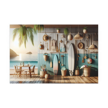 Beach Shack | Indoor and Outdoor Silk Poster