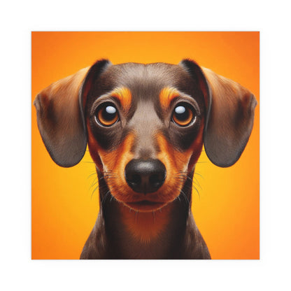 Daschund Portrait | Indoor and Outdoor Silk Poster