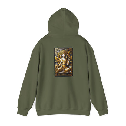 Sudadera unisex con capucha Heavy Blend™ | Carta del Tarot | La Templanza