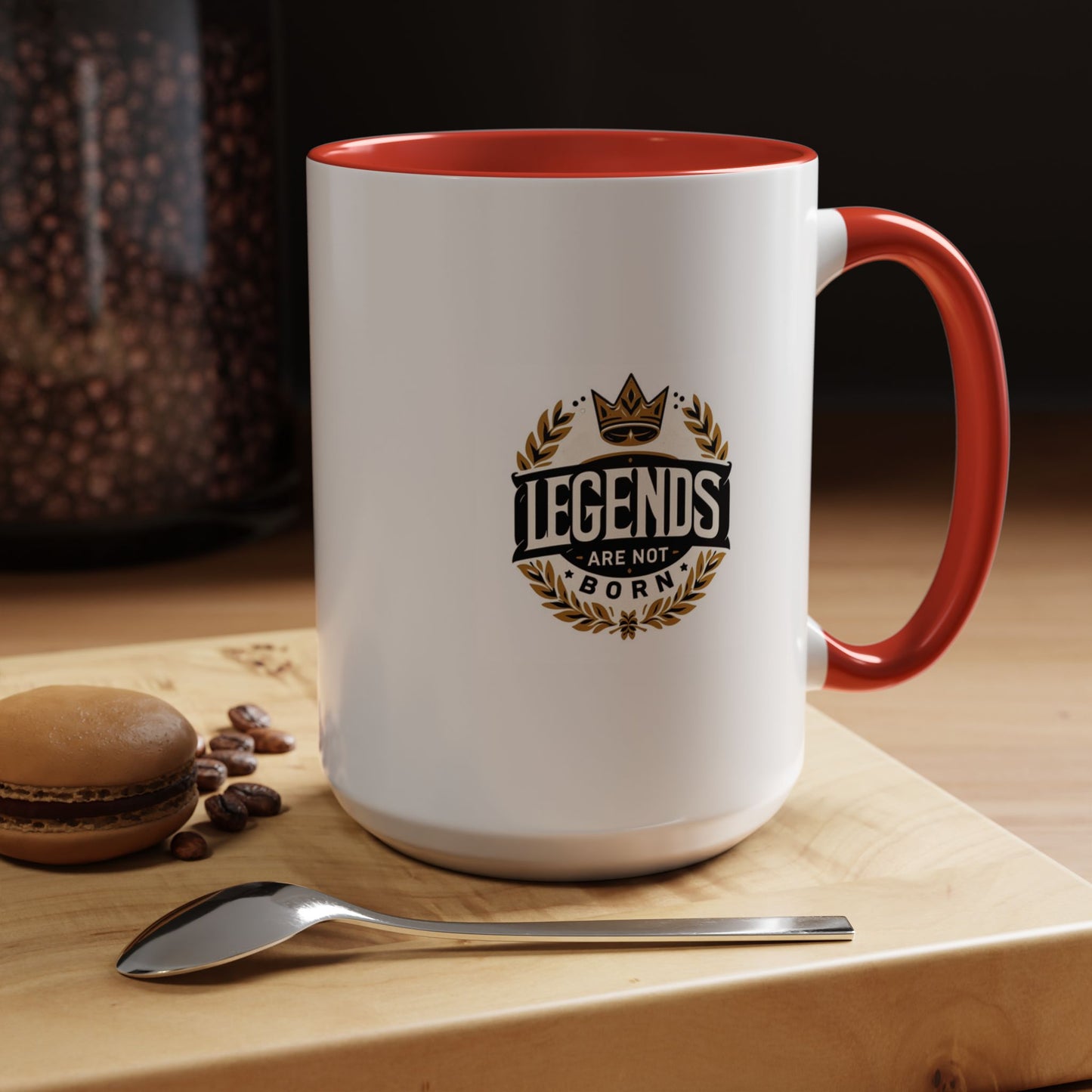 Legend Are Not Born | Accent Coffee Mug (11, 15oz)