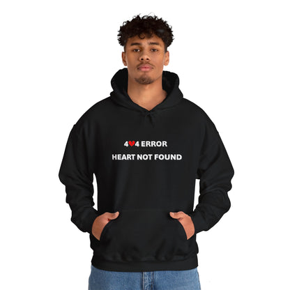 404 Error, Heart Not Found | Unisex Heavy Blend™ Hooded Sweatshirt