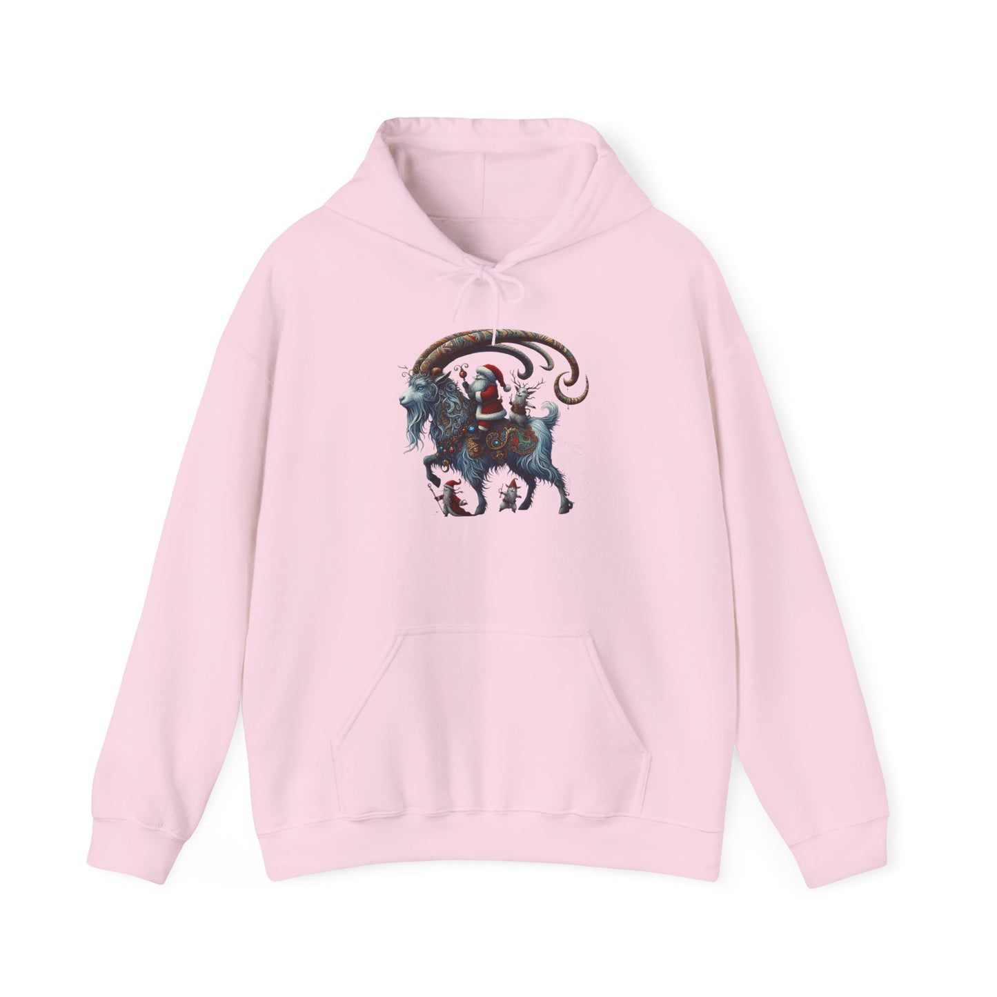 Santa on a Ram | Unisex Heavy Blend™ Hooded Sweatshirt