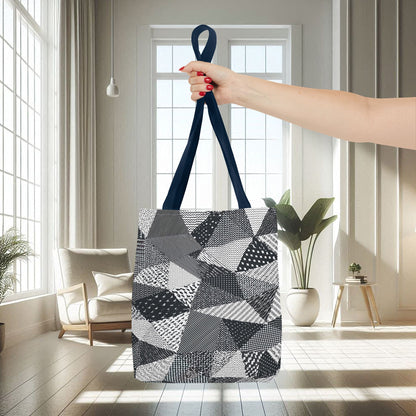 Black, White Abstract Shapes | Tote Bag