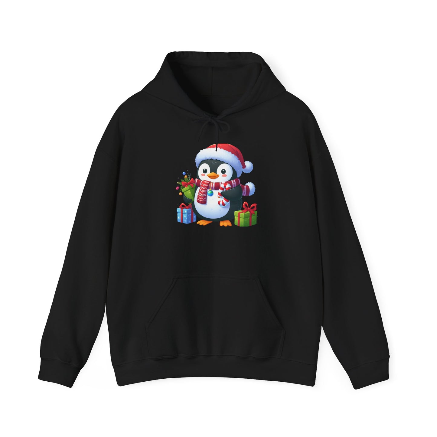 Penguin with Gifts | Unisex Heavy Blend™ Hooded Sweatshirt