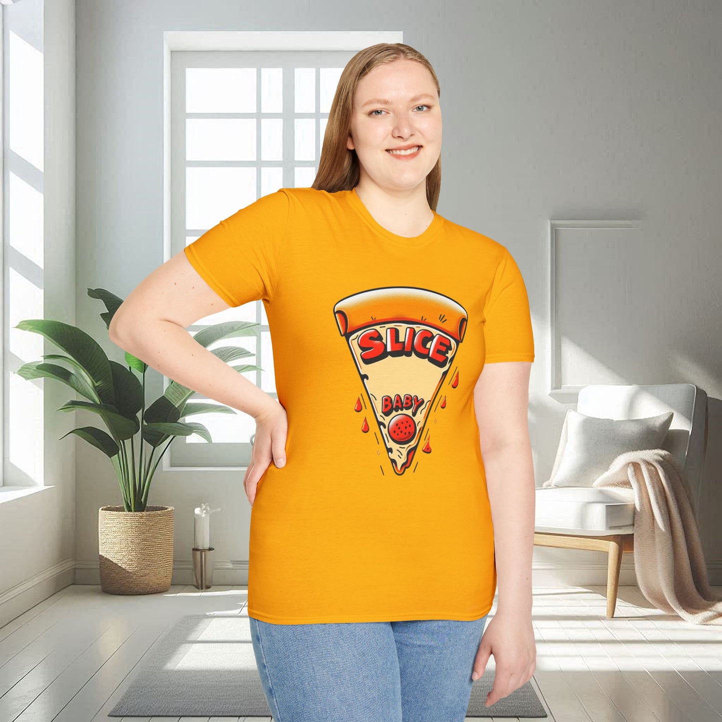 Slice Baby Pizza | Unisex Soft T-shirt