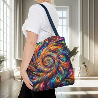 Colorful 3D Swirl Patterns | Tote Bag