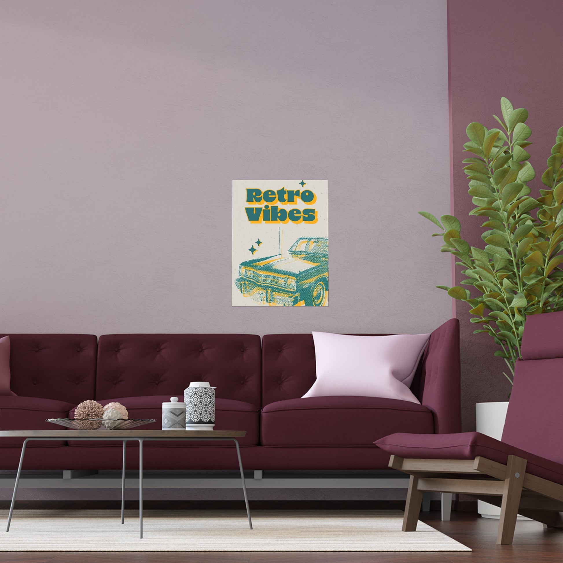 Retro Vibes | Indoor and Outdoor Silk Poster