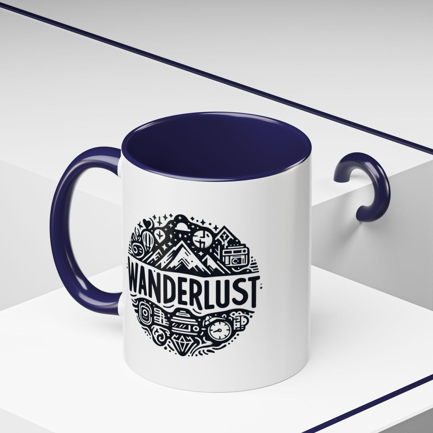 Wanderlust for the Travelling Soul | Accent Coffee Mug (11, 15oz)