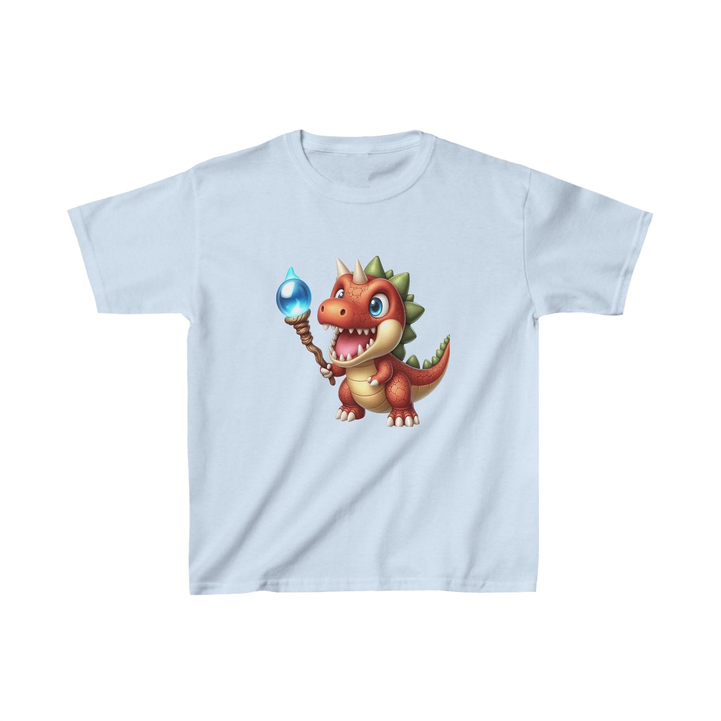 Cartoon Magical Dinosaur | Kids Heavy Cotton™ Tee