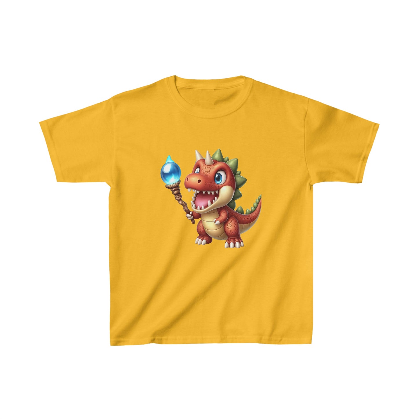 Cartoon Magical Dinosaur | Kids Heavy Cotton™ Tee