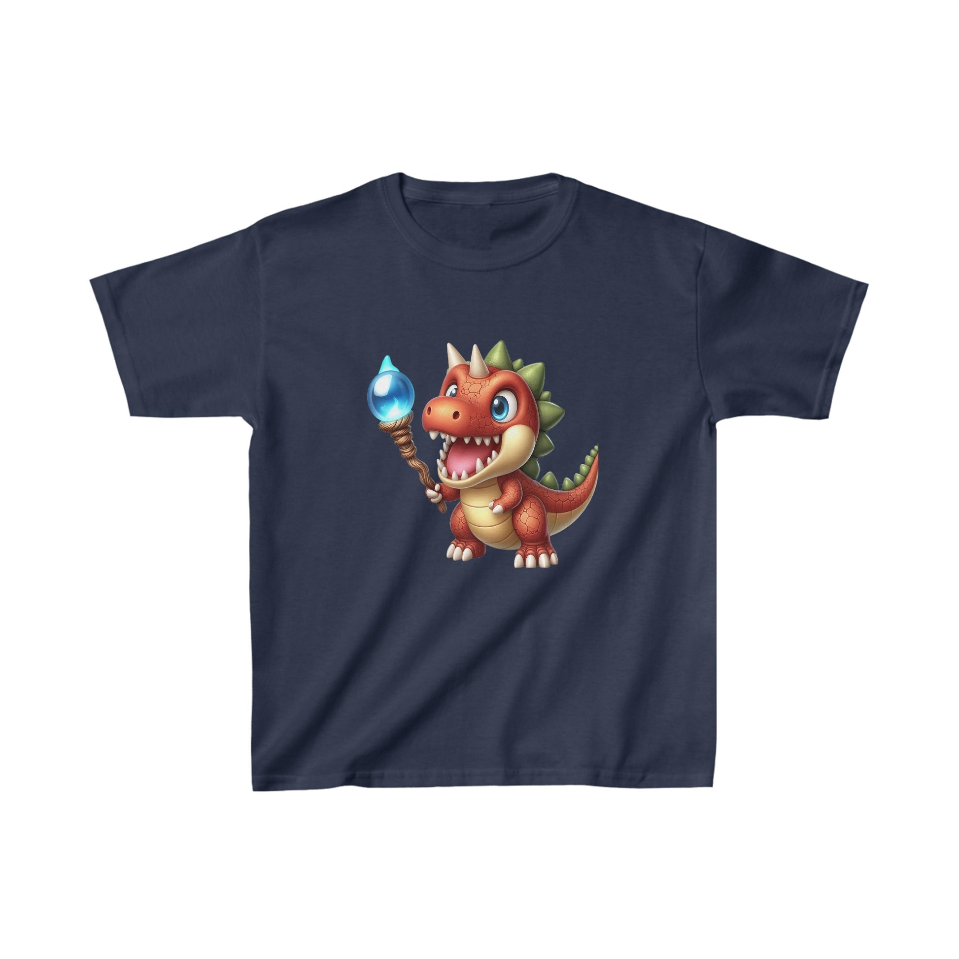 Cartoon Magical Dinosaur | Kids Heavy Cotton™ Tee