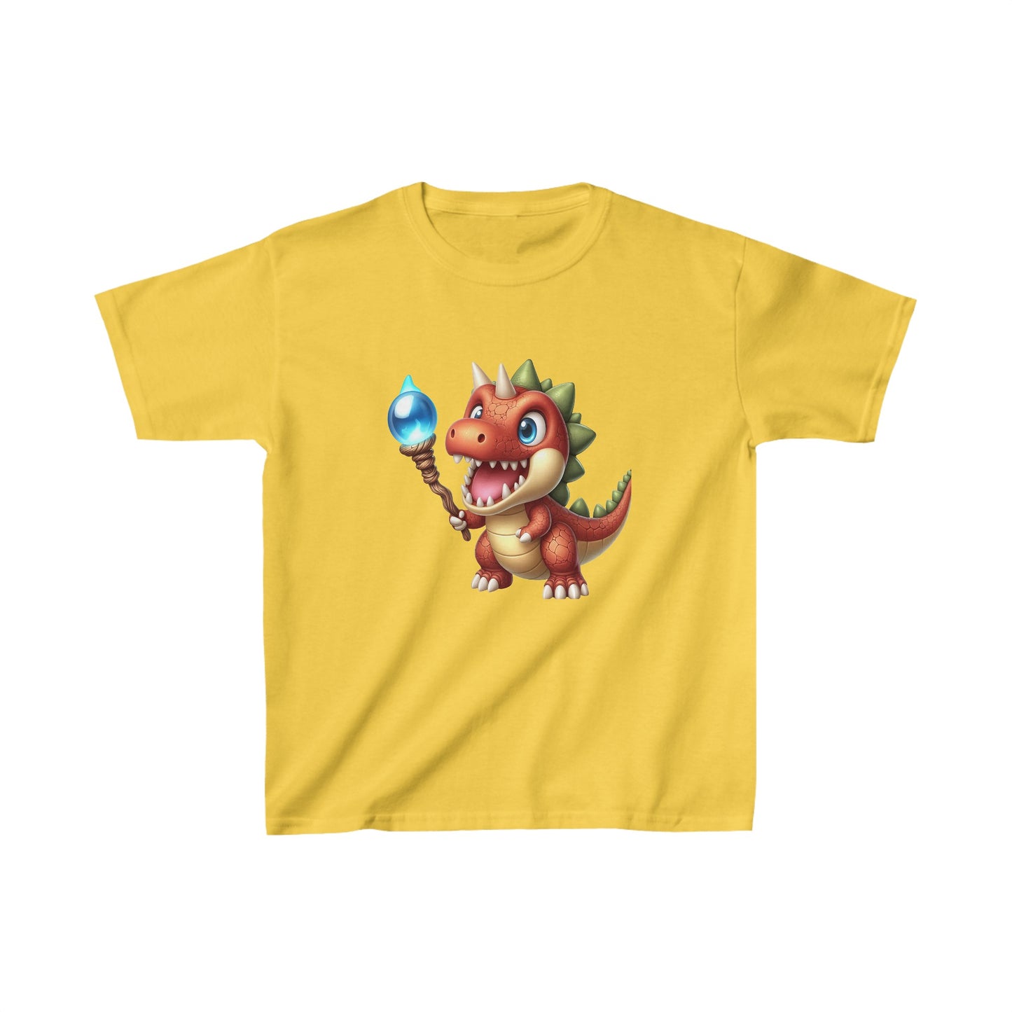 Cartoon Magical Dinosaur | Kids Heavy Cotton™ Tee