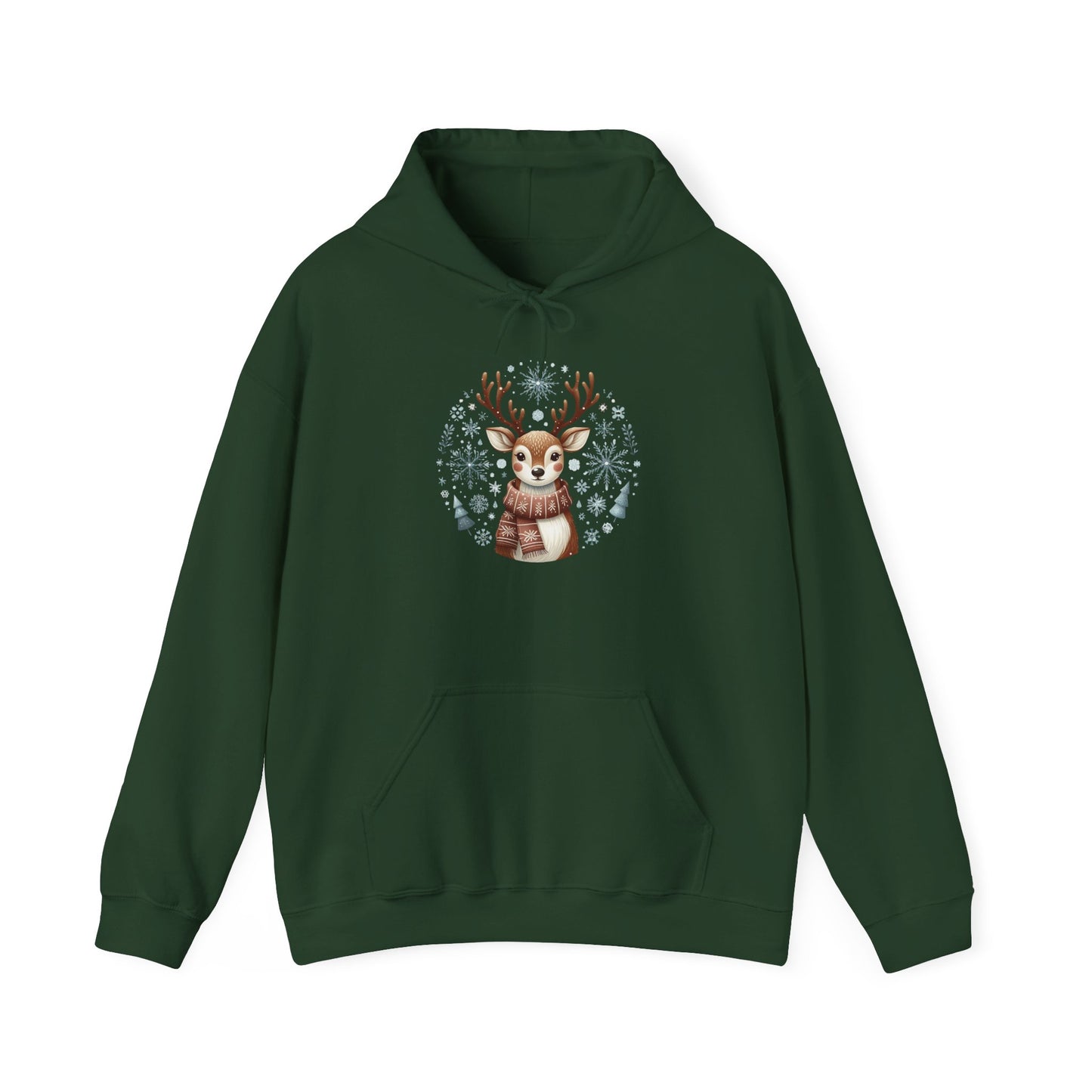 Reindeer Face | Unisex Heavy Blend™ Hooded Sweatshirt