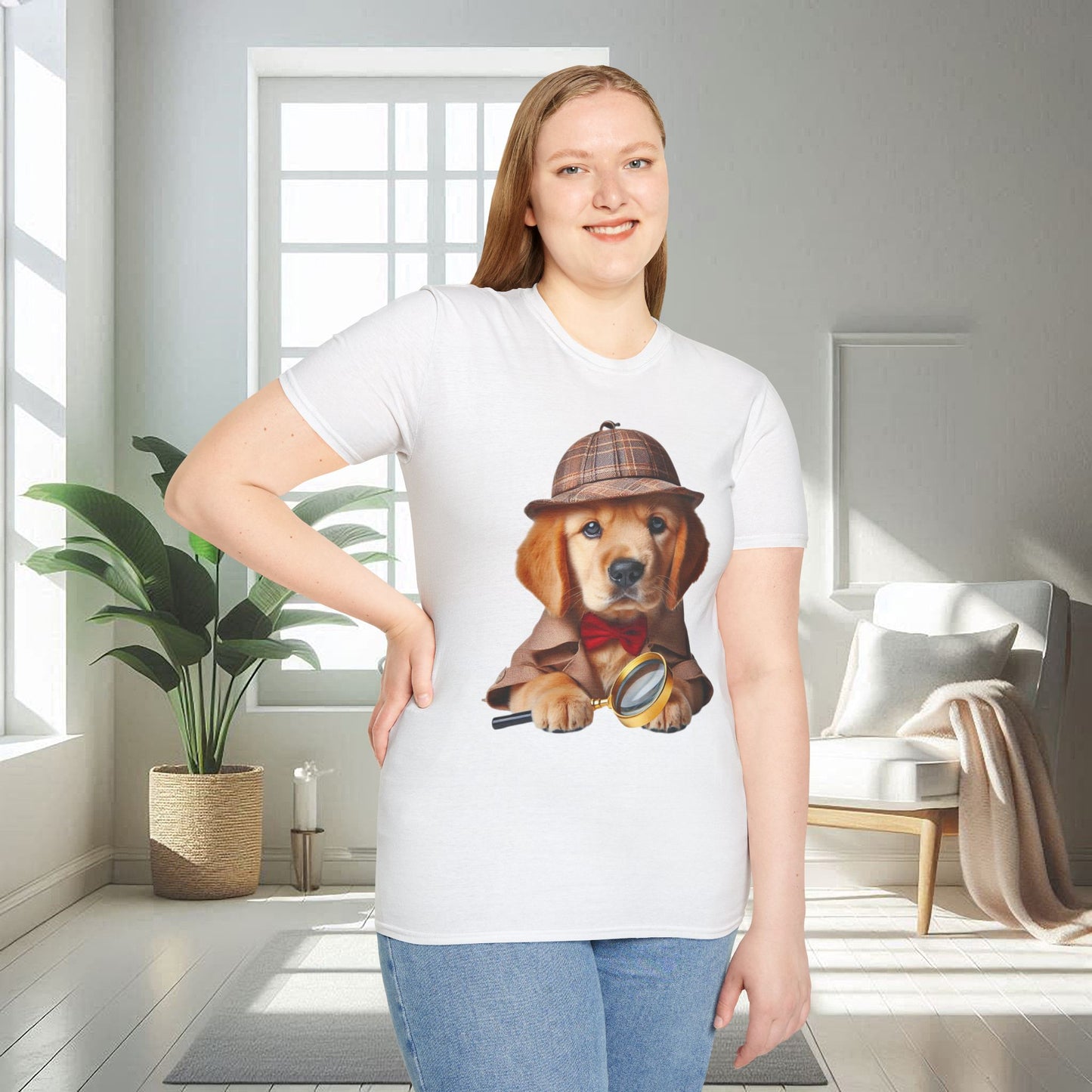 Detective Dog | Unisex Soft T-shirt