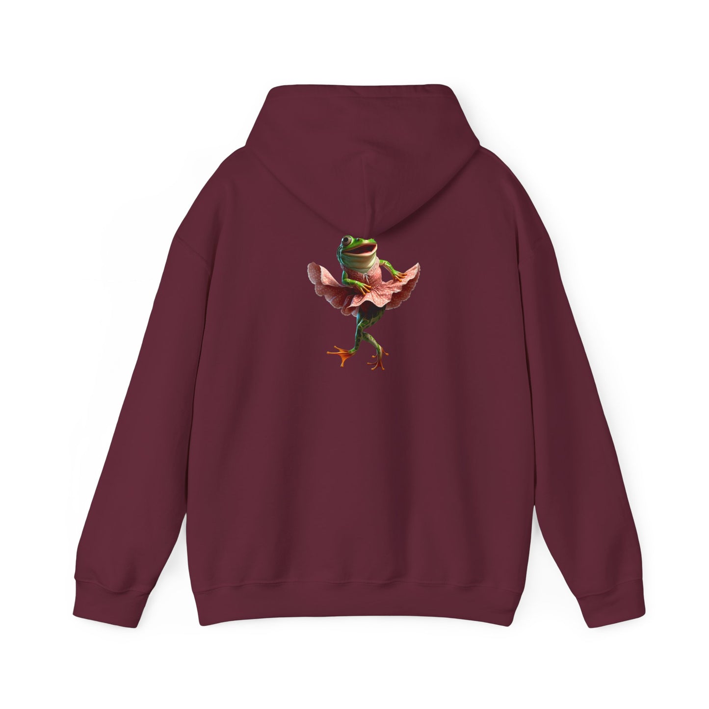 Sweat à capuche unisexe Heavy Blend™ avec motif de grenouille dansante